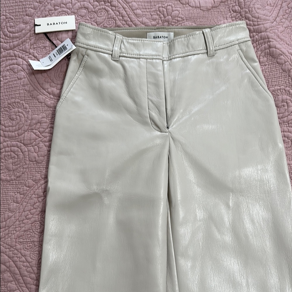 NWT Babaton matte pearl Agency Trousers